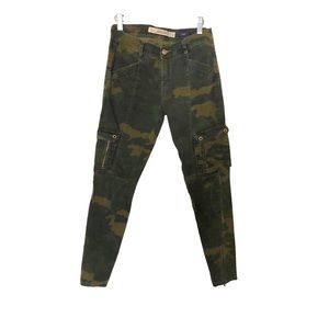 Zara Camo Skinny Cargos